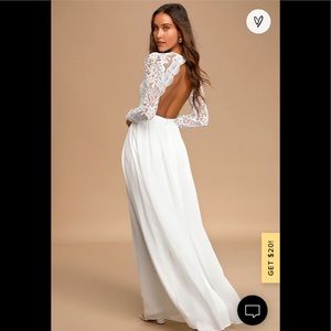 Lulu’s lace wedding dress. Size 8.